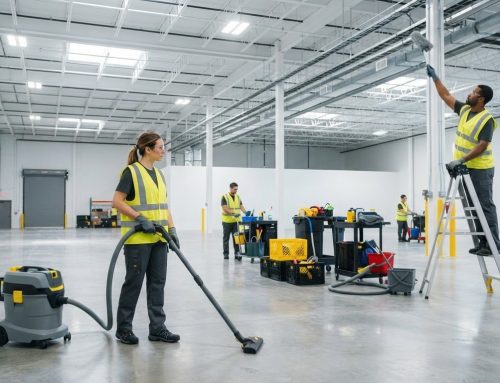 Post-project cleanup: plan cleaning phases, timing, and dust removal